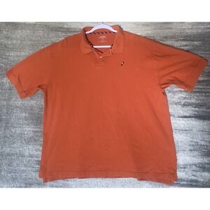 Disney Parks Embroidered Mickey Mouse Orange Cotton XL Polo Shirt